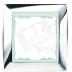                  Рамка на 3 поста, S82, хром - белый
               