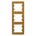                  GLOSSA Рамка 3 поста вертикальная дуб
               