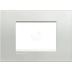 LivingLight Рамка прямоугольная 3 поста Серебро