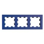                  ATLASDESIGN рамка трехпостовая, универсальная, АКВАМАРИН
               