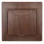 Розетка 2P+E Schuko с крышкой, 16А-250В, СУ, Plano, венге, 1-203-10