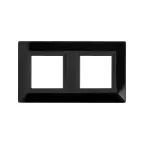                  Рамка из металла, ''Avanti'', черная, 4 модуля
               