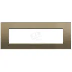 LivingLight Рамка прямоугольная 7 постов Коричневый шелк