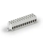                  Блок клеммный Compact 12-полюсный с защитой проводов, Cu 6 мм, 750 В
               
