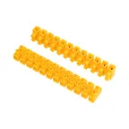 Колодка клеммная винтовая KВ-10 4-10, ток 10 A, полиэтилен желтый 10шт, REXANT