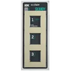 SKANDY Рамка 3-местная SK-F33Sh металл шампань IEK