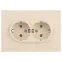 Розетка Intro Accent 6-205-02 2X2P+E Schuko, 16А-250В, IP20, СУ, AL/CU, слоновая кость