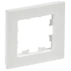                  BRITE Рамка 1 пост РУ-1-Бр белый рифленый IEK
               