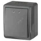 Выключатель IP54, 10АХ-250В, ОУ, Эра Эксперт, серый,11-1401-03