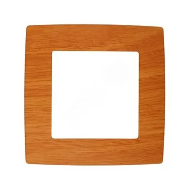 Рамка на 1 пост, Эра12, ольха, 12-5001-07
