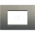 LivingLight Рамка прямоугольная 3 поста Серый шелк