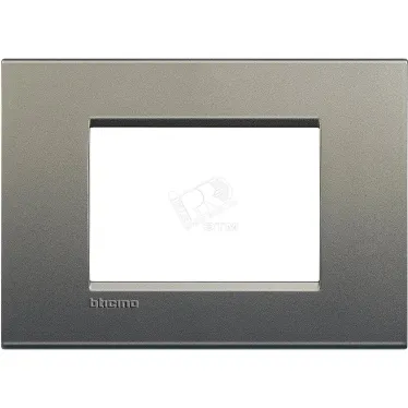 LivingLight Рамка прямоугольная 3 поста Серый шелк