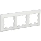                  BRITE Рамка 3 поста РУ-3-Бр белый/белый IEK
               