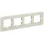 BRITE Рамка 4 поста РУ-4-2-Бр стекло песчаный RE IEK