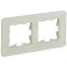 BRITE Рамка 2 поста РУ-2-2-Бр стекло песчаный RE IEK