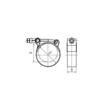 Хомут силовой SR 20-22/W2 ROBUST