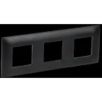                  SKANDY Рамка 3-местная SK-F03Bl черный IEK
               