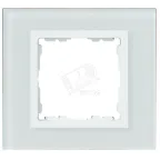                  Рамка на 4 поста, S82N, белый - белый (стекло)
               