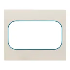                  Стокгольм Рамка для розетки 2-местная белая с линией цвета синий
               