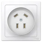 BLANCA скрытой установки розетка силовая 3р+n, 32а, 400в, белый