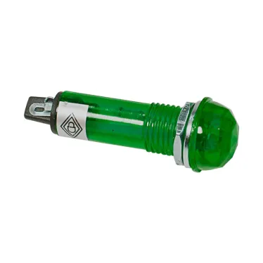 Индикатор граненый 10.2 220V зеленый