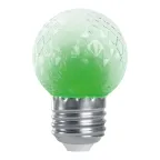                  Лампа светодиодная LED 1вт Е27 строб зеленый шар
               