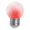 Лампа светодиодная LED 1вт Е27 строб красный шар