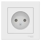 ATLASDESIGN РОЗЕТКА без заземления, 16А, в сборе, ЛОТОС