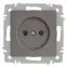 Розетка Intro Accent 6-201-09 2P, 16А-250В, IP20, СУ, титан