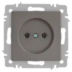Розетка Intro Accent 6-201-09 2P, 16А-250В, IP20, СУ, титан