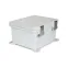 Корпус PolyBox 276x225x185 мм, петли, защелки AISI316, серая крышка, PC, IP66 / IP68 / IP69