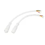Соединительный кабель (3pin) герметичный (IP67) 3х0.5кв мм белый, REXANT