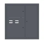 Щит этажный 2 кв. RAL7016 (1000х950х150) EKF PROxima