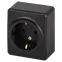 Розетка Эксперт 11-2203-05 2P+E Schuko IP20 16A-250В ОУ антрацит