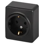 Розетка Эксперт 11-2203-05 2P+E Schuko IP20 16A-250В ОУ антрацит