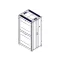 Шкаф Uniprom. 42U-800/1070. боковые панели 4шт. черный
