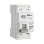                  Выключатель дифференциального тока ВД-100N 2P 100А 30мА A эл-мех 6кА PROXIMA
               