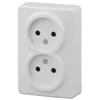                  Розетка 2х2P, 16A-250В, ОУ, Эра Эксперт, белый, 11-2202-01
               