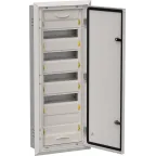 TITAN 5 Корпус металлический ЩРв-60 (1х60) 880х365х130мм IP31 серый (одна дверь)