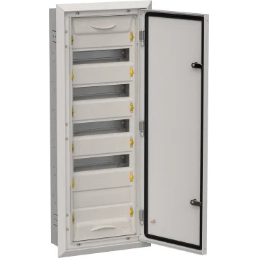 TITAN 5 Корпус металлический ЩРв-60 (1х60) 880х365х130мм IP31 серый (одна дверь)