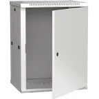 Шкаф настенный 19' LINEA W 15U 600x450мм металлическая дверь RAL7035