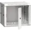 Шкаф настенный 19' LINEA W 6U 600x450мм стеклянная дверь RAL7035