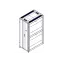 Шкаф Uniprom. 42U-750/1200. боковые панели 4шт. черный