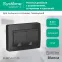 BLANCA скрытой установки IP 44 розетка двойная с заземлением со шторками, 16А, 250В, антрацит