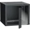 Шкаф настенный 19' LINEA W 6U 600x600мм стеклянная дверь RAL9005