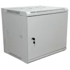                  Шкаф настенный 19 PRO 6U 600x450x370мм - передняя дверь металл. RAL 7035,
               