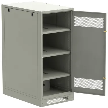 Шкаф LINEA B (пустой) 1450х600х950мм металлическая дверь серый
