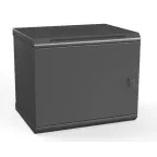 Шкаф настенный 19-дюймовый 12U 650x600х450мм стальная дверь несъемные стенки