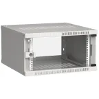                  Шкаф LINEA WE 6U 600x600мм дверь стекло серый
               