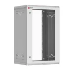 Шкаф телекоммуникационный настенный разборный 18U (600х350) дверь стекло Astra A Basic
